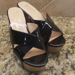 Ann Marino by Bettye Muller Kelly Open Toe Wedges